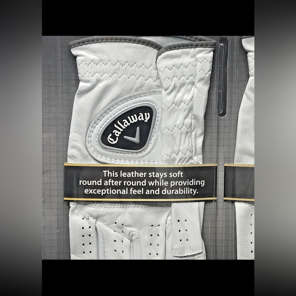 New Sealed 3-Pack Callaway Premium Cabretta Leather Golf Gloves Left Hand Large - Picture 3 of 9